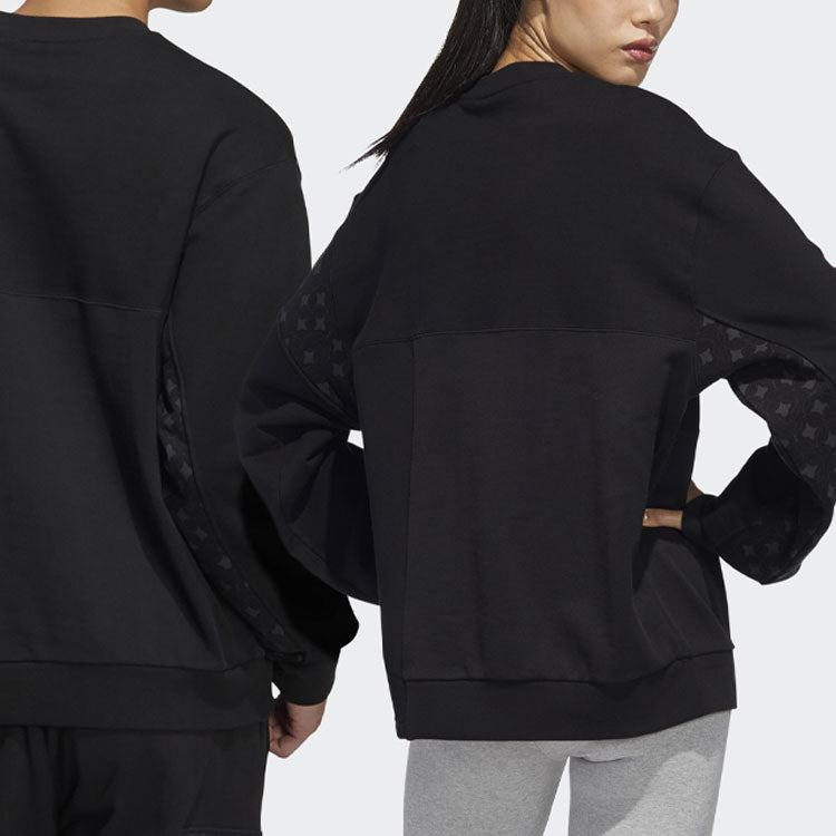 adidas originals CNY Limited Pattern Printing Sports Round Neck Pullover Black HC0565