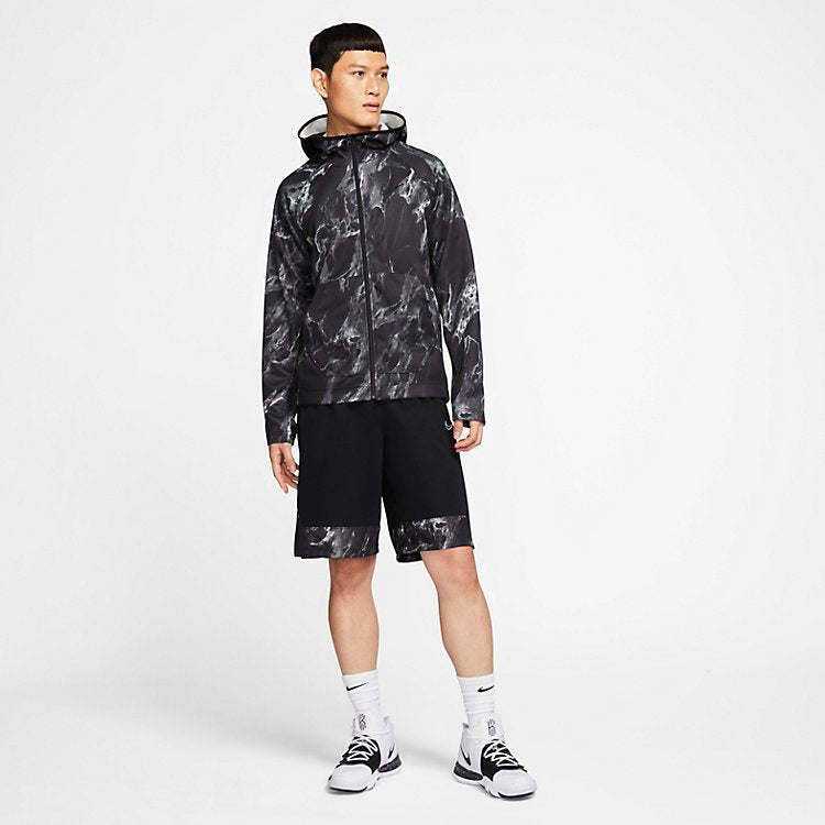 Nike Spotlight Marbled Fullzip Hoodie 'Black' BV9351-010