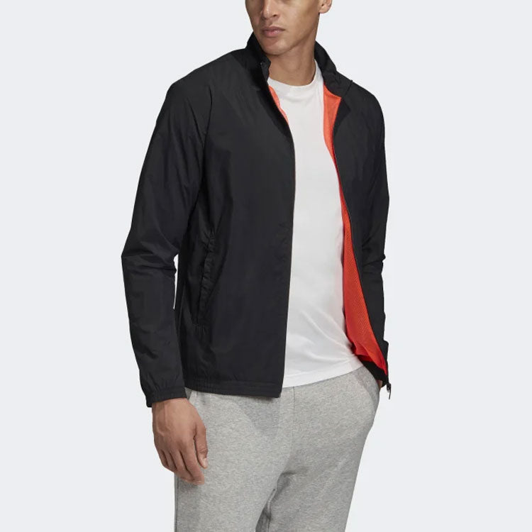adidas Woven Sports Stand-up Collar Jacket Men's Black FL3902