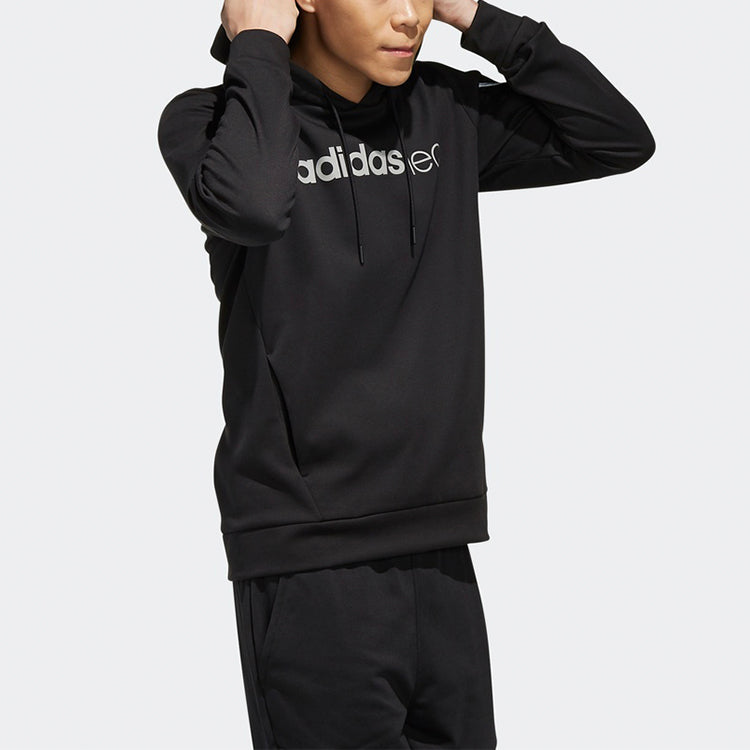 adidas Neo Hooded Sweatshirt 'Black White' EI4470