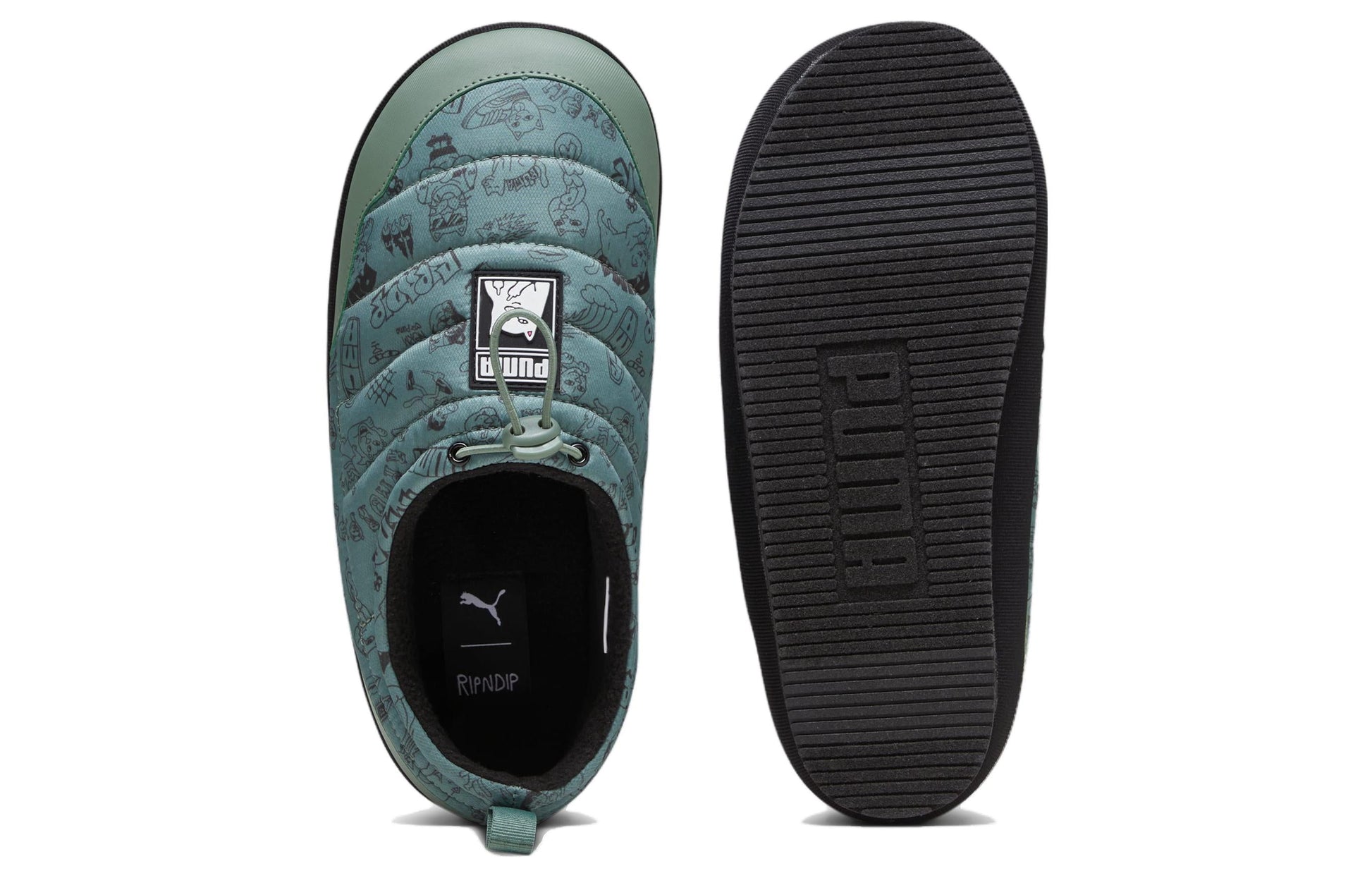 PUMA Tuff Mocc Plus Slipper x RIPNDIP 'Allover Lord Nermal Print' 393540-01