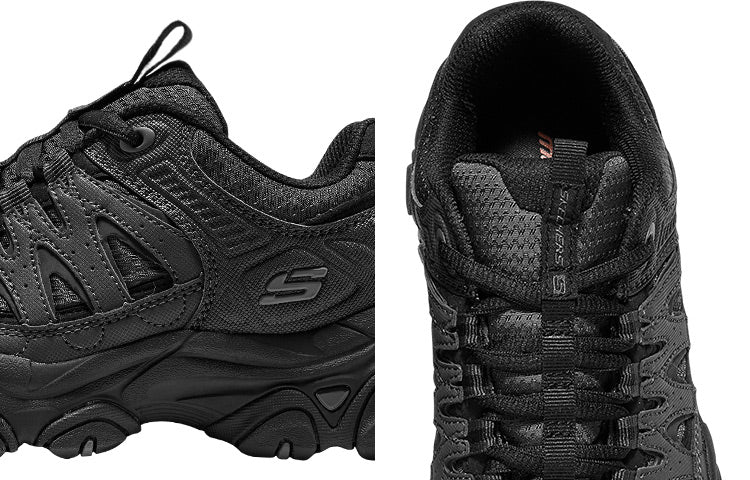 (WMNS) Skechers D'Lites Trail Running Shoes 'Black' 180172-CCBK