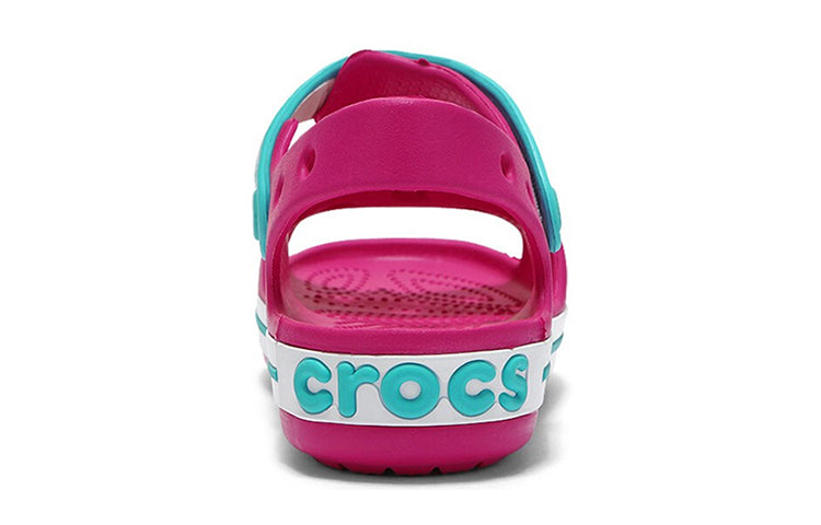 (GS) Crocs Crocband Strap Closure Sandals 'Pink Blue' 12856-6LH