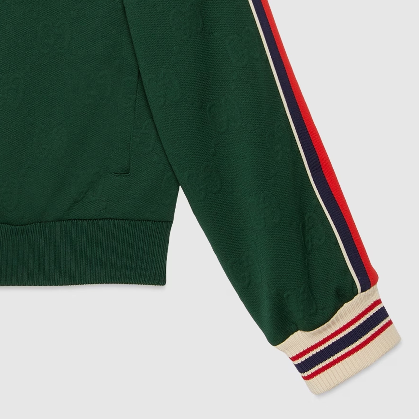 Gucci GG Jacquard Jersey Zip Jacket 'Green' 662270-XJDE9-3754