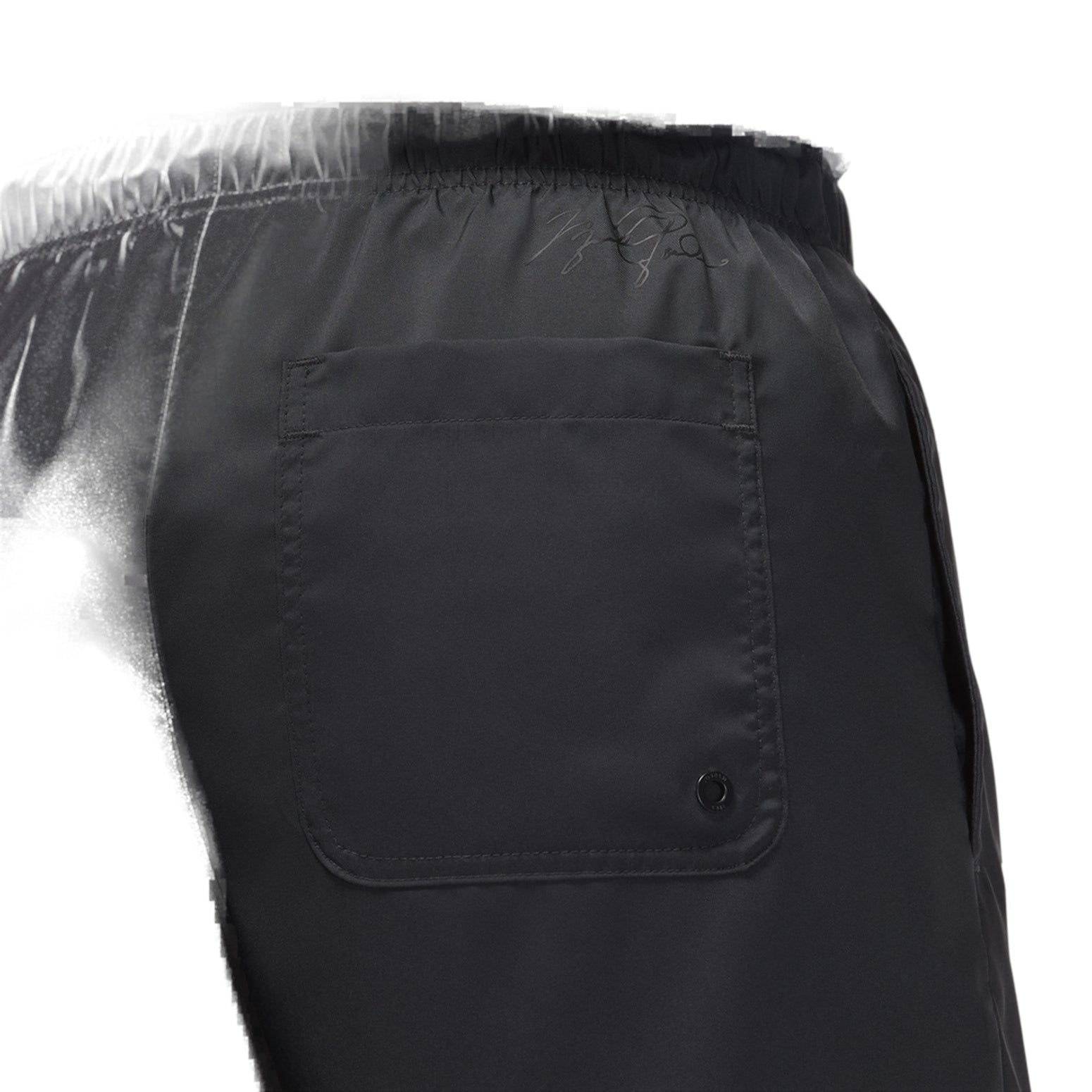 Men's Air Jordan Logo Printing Lacing Black Straight Shorts DM1373-010