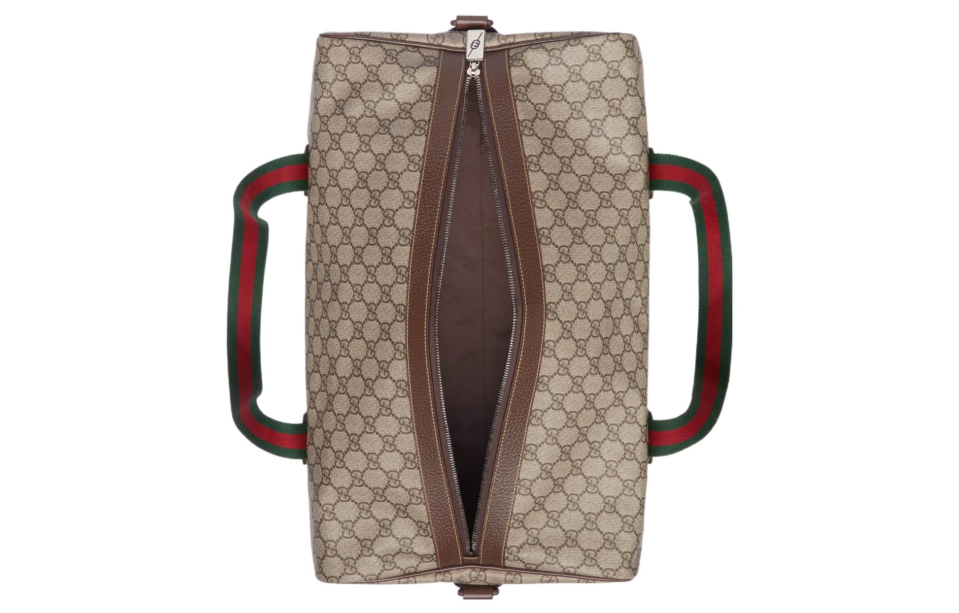Gucci Medium Duffle Bag With Web 'Beige Brown' 758664-FACK7-9768
