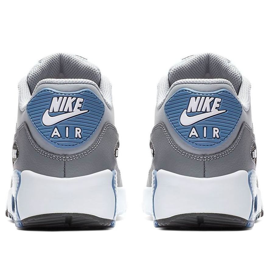 (GS) Nike Air Max 90 LTR Leather Low-Top Grey/Blue 833412-026