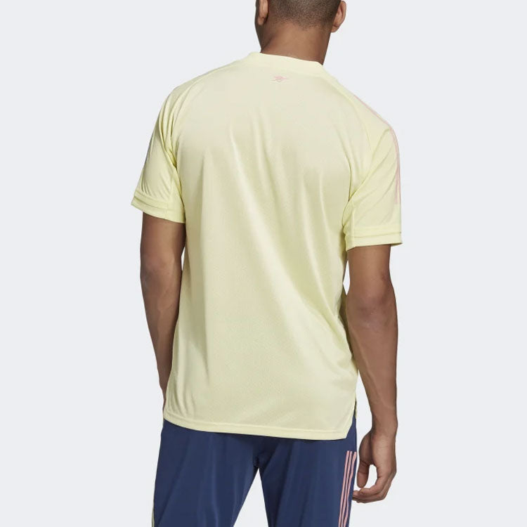 adidas Arsenal Training Jersey Soccer/Football Short Sleeve Yellow FQ6189