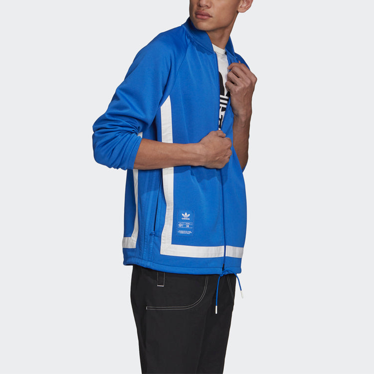 adidas originals Warmup Tt Retro Casual Athletics Sports Jacket Blue GK0660