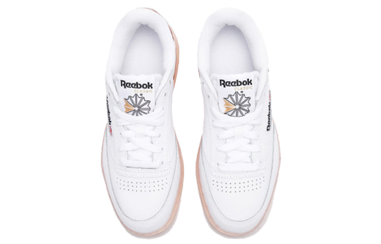 (WMNS) Reebok Club C Double 'White Brown' FX3092