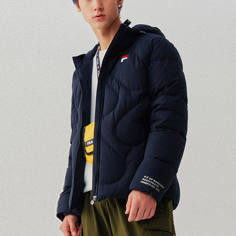 FILA hooded Short Casual Jacket Blue F51M048920F-NV