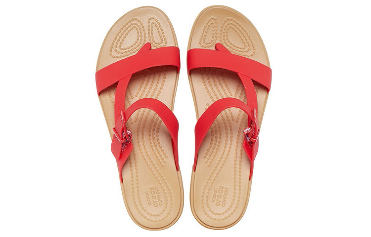 (WMNS) Crocs Casual Flame Red Slippers 206108-8C1