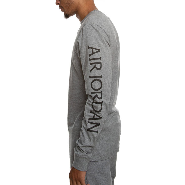 Air Jordan Casual Sports Round Neck Pullover Long Sleeves Gray AT8897-091