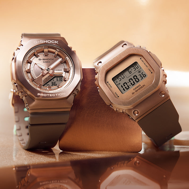 CASIO G-Shock Analog-Digital 'Rose Gold' GM-S2100BR-5APR