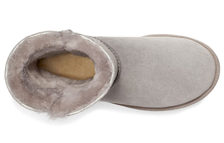 (WMNS) UGG Bailey Button UGG Charm Metallic Alphabet Version Fleece Lined 'Light Grey' 1114970-SEL