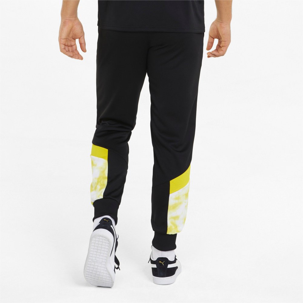 PUMA Bvb Iconic Mcs Mesh Track Pants Logo 'Black' 765042-02