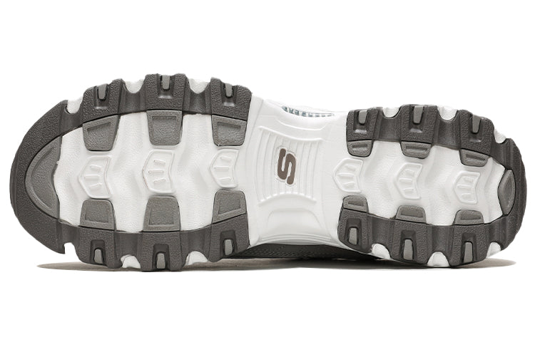(WMNS) Skechers D'Lites Low-Top Running Shoes Grey 11936-GYW