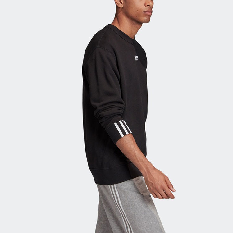 adidas originals Men's F A Crew Sports Fleece Black FM2262