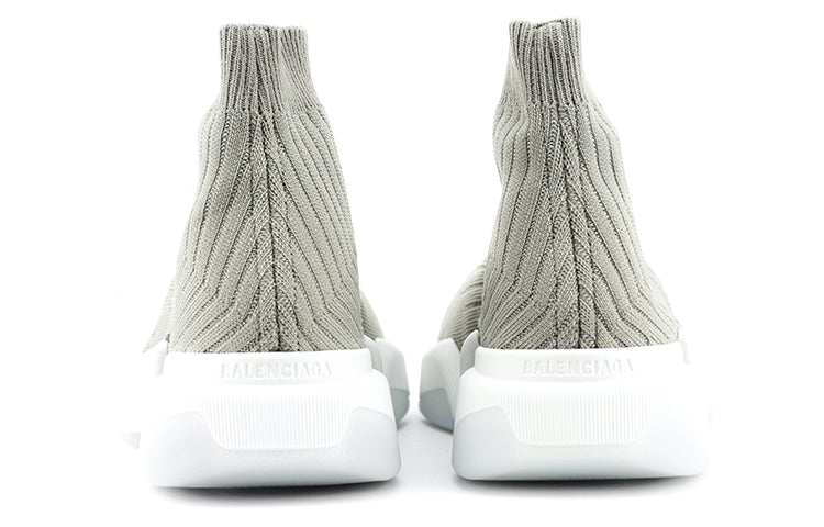 (WMNS) Balenciaga Speed 2.0 Trainers 'Rib-Knit Light Grey' 654045W2D811391