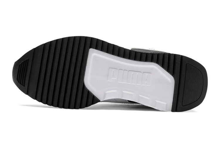 (GS) PUMA R78 Low Top Running Shoes Black/Grey/White 373616-09