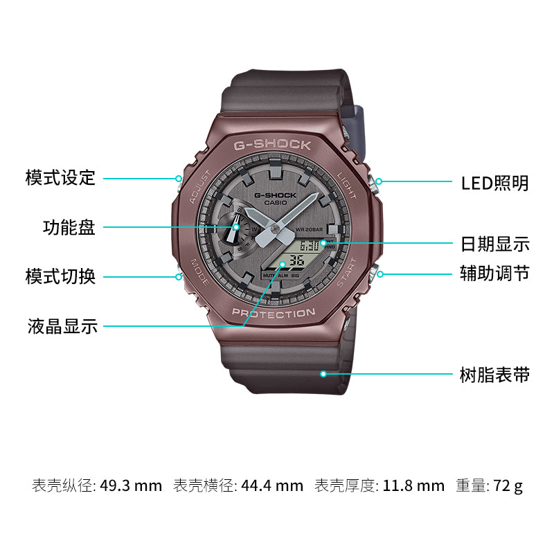 CASIO G-Shock Analog-Digital 'Brown' GM-2100MF-5APR