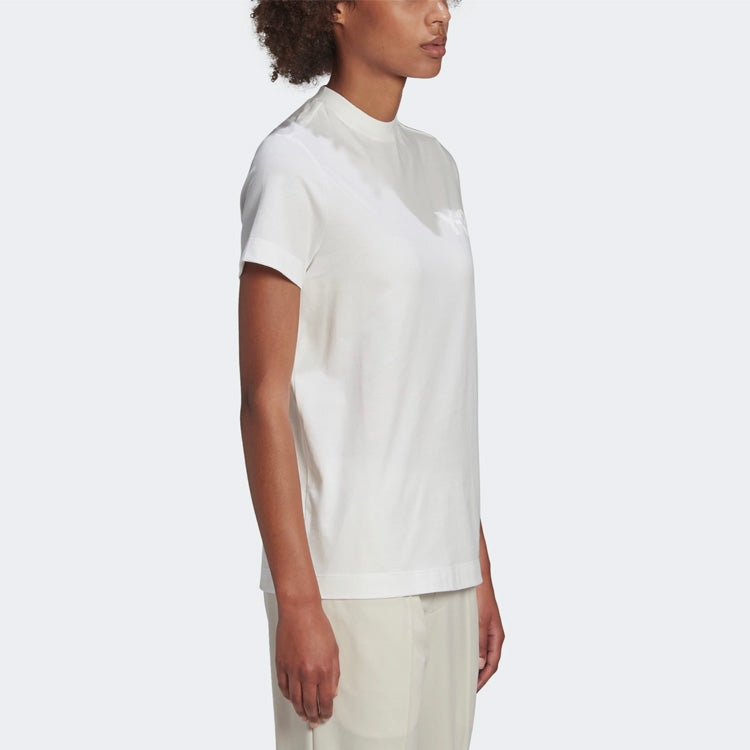 (WMNS) Y-3 Logo Printing Round-neck Tee White GM3273