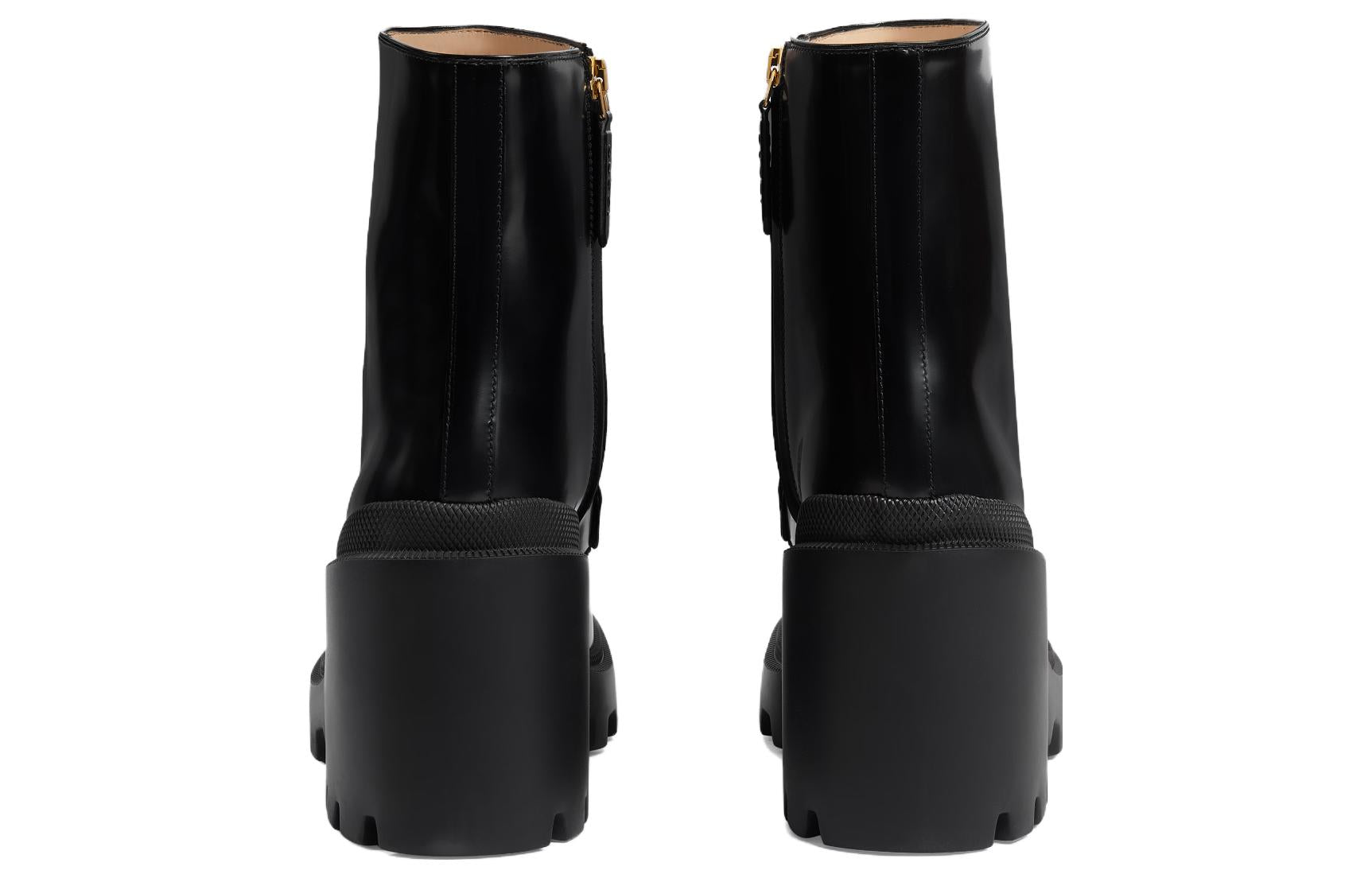 (WMNS) Gucci Boot With Horsebit 'Black' 750589-AACAT-1000