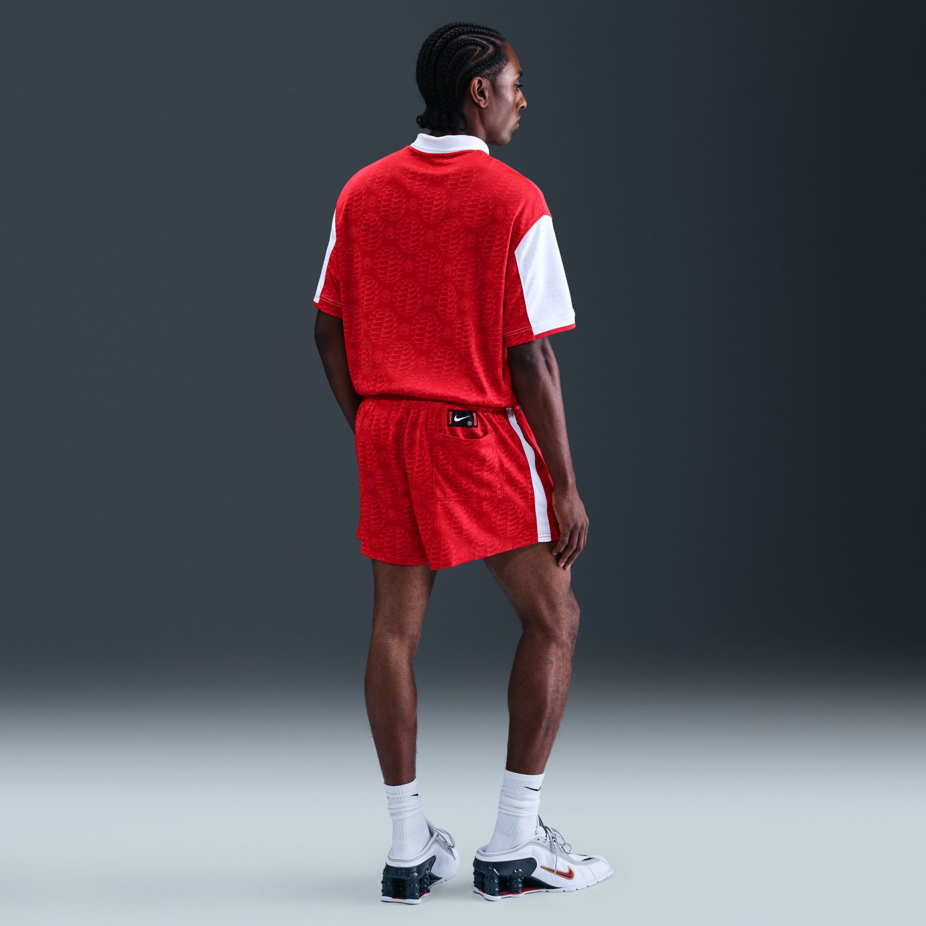 Nike x Martine Rose Football Shorts 'Red' HM9025-657