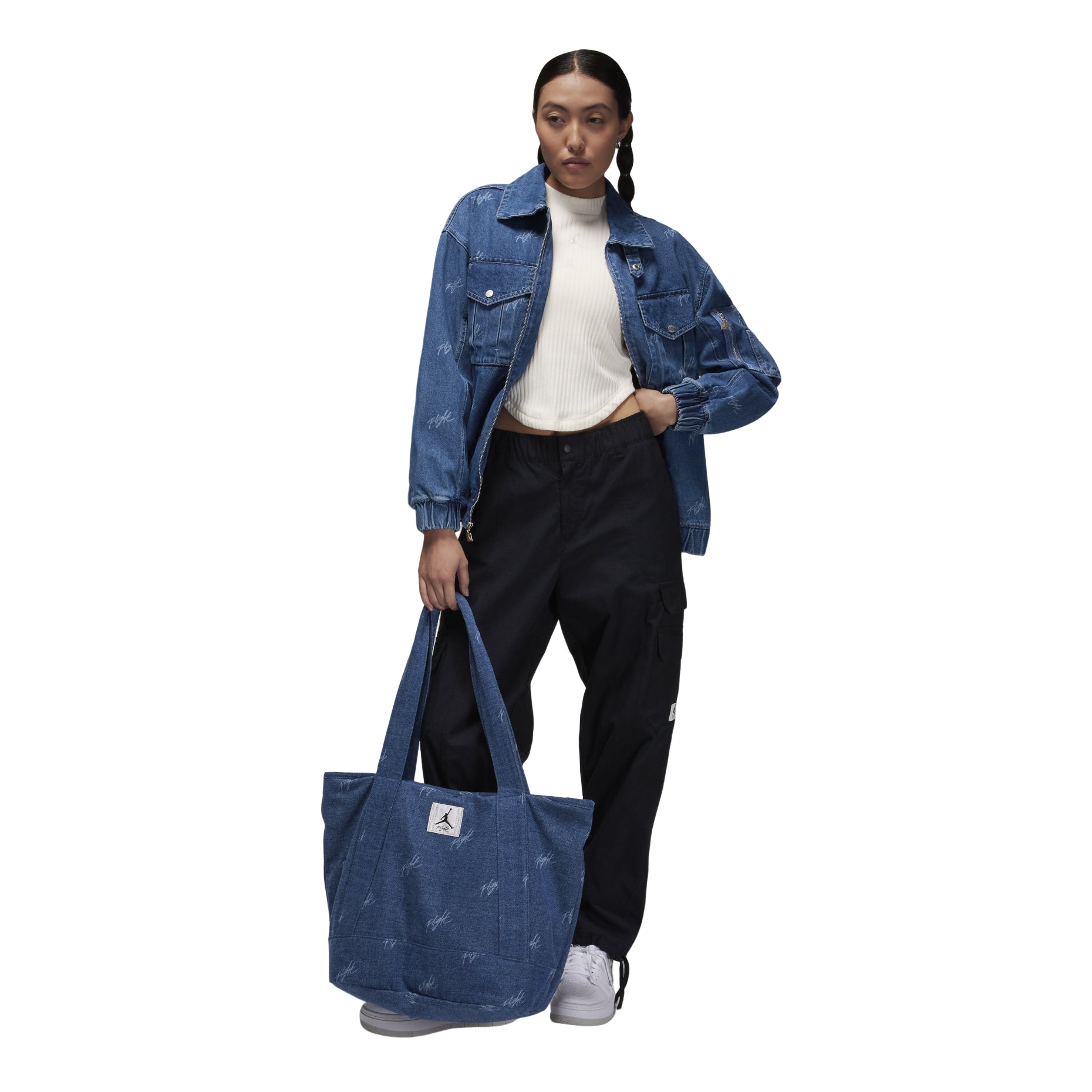 (WMNS) Air Jordan Renegade Jacket Asia Sizing 'Stone Blue' FN5354-453