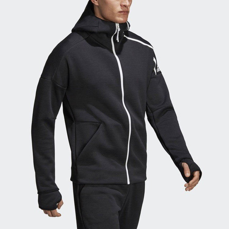 [Ning Zetao Same Style] adidas Zne Hoody 3.0 Sports Jacket Men Black DM5543