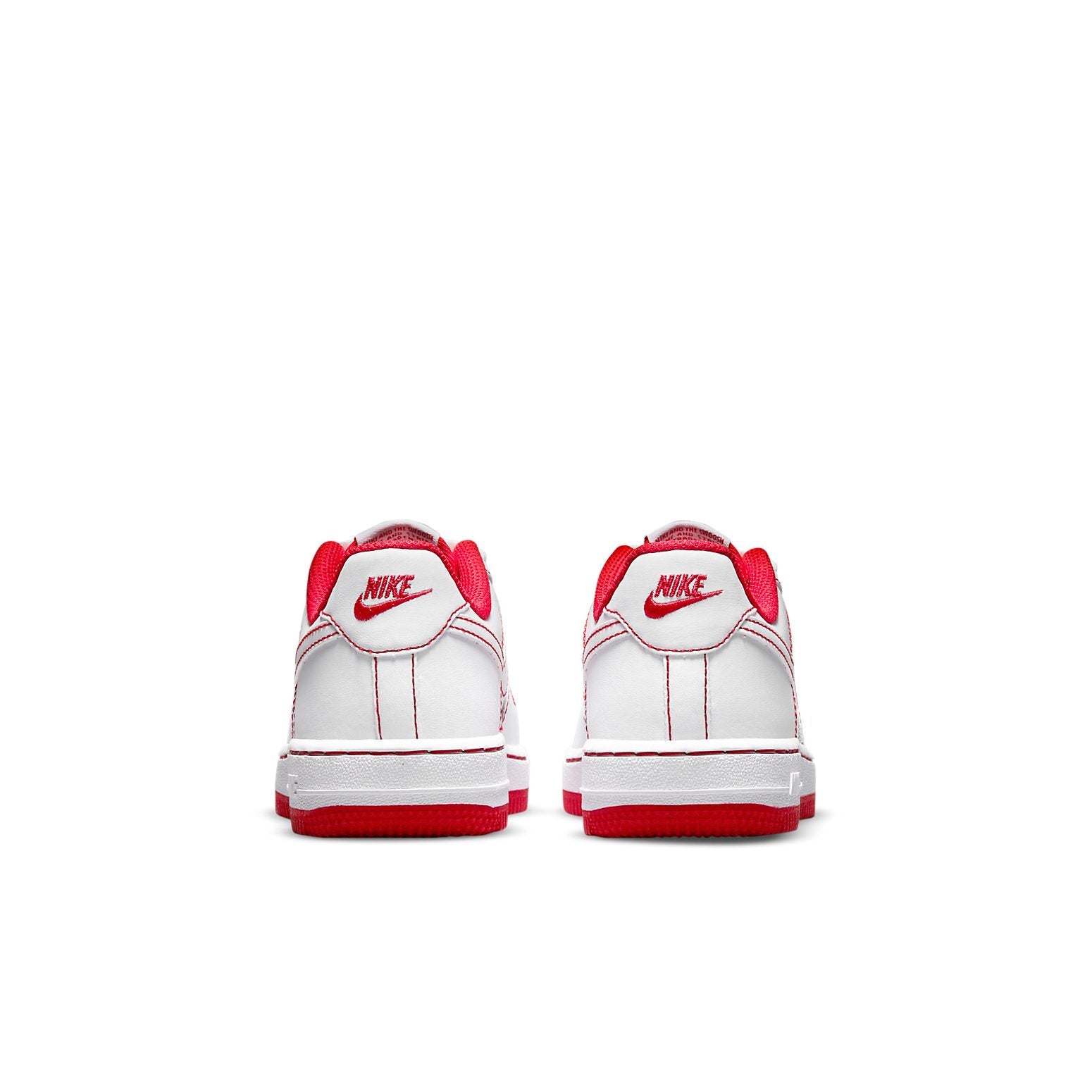 (PS) Nike Force 1 'Contrast Stitch - White University Red' DC9672-100