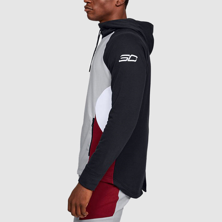 Under Armour SC30 Warm Up Hoodie Jacket 'Black Grey Red' 1351317-014