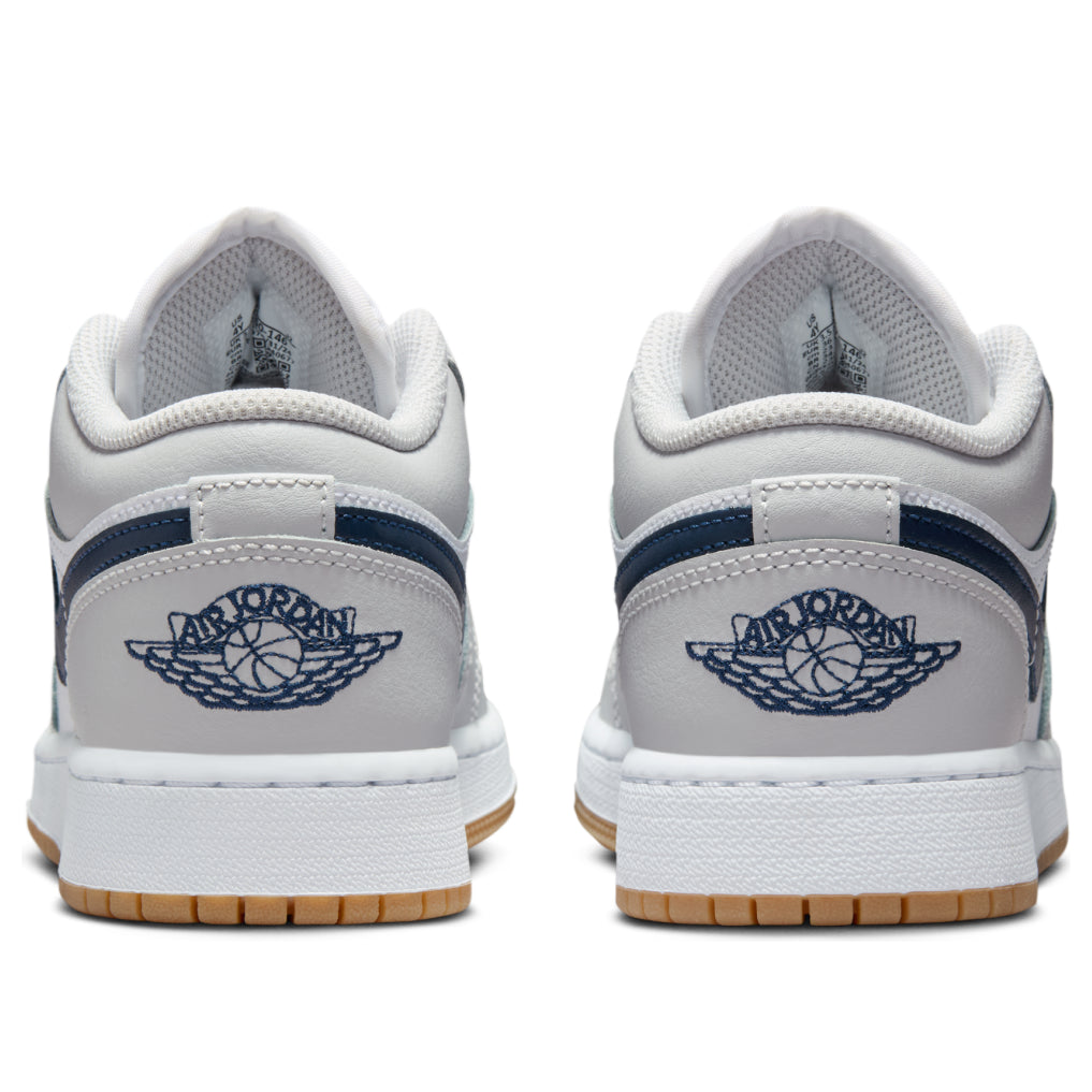 (GS) Air Jordan 1 Low 'White Neutral Grey Gum Midnight Navy' 553560-146