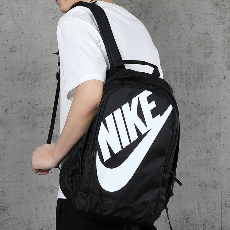 Nike Large Logo Printing schoolbag Backpack Black CK0953-010