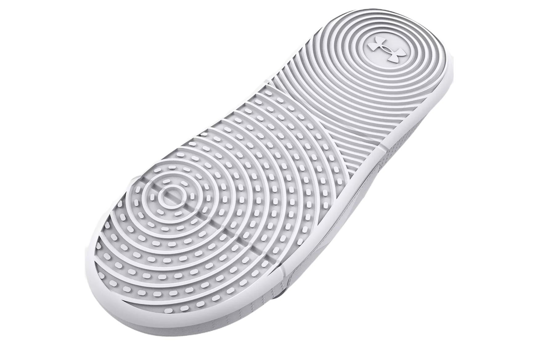 (WMNS) Under Armour Ansa Studio Slide 'White Halo Grey' 3025045-101