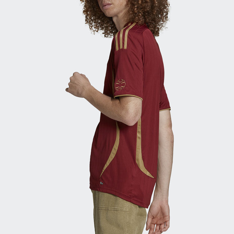 adidas Round Neck Alphabet Printing Short Sleeve Red H35891