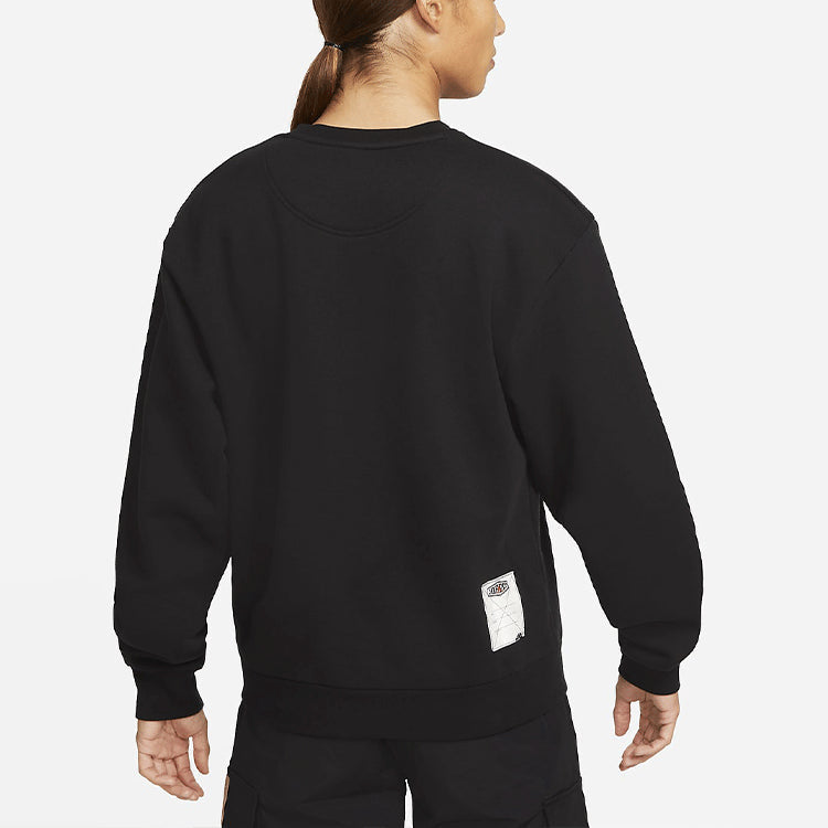 Men's Air Jordan DNA Funny Printing Athleisure Casual Sports Fleece Pullover Black DC9616-010