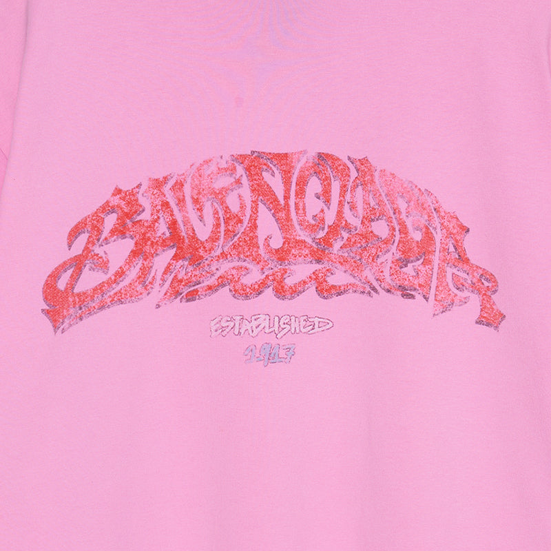 Balenciaga Offshore T-shirt Oversized 'Pink' 739028TPVM85960