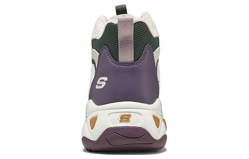 (WMNS) Skechers D'Lites Sneaker 'Beige Purple White' 168014-TPOL