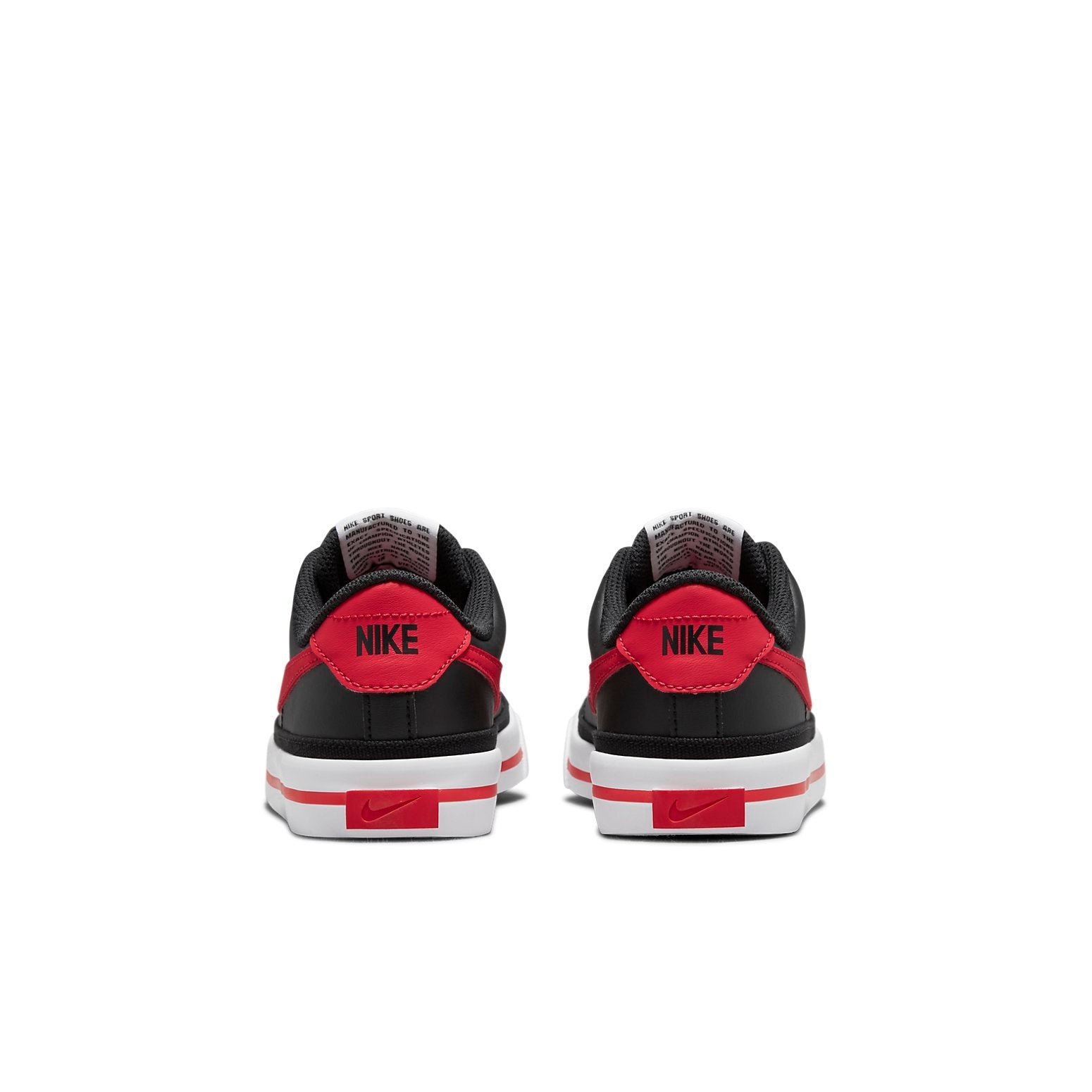 (GS) Nike Court Legacy Low-Top Sneakers Black/Red DA5380-004