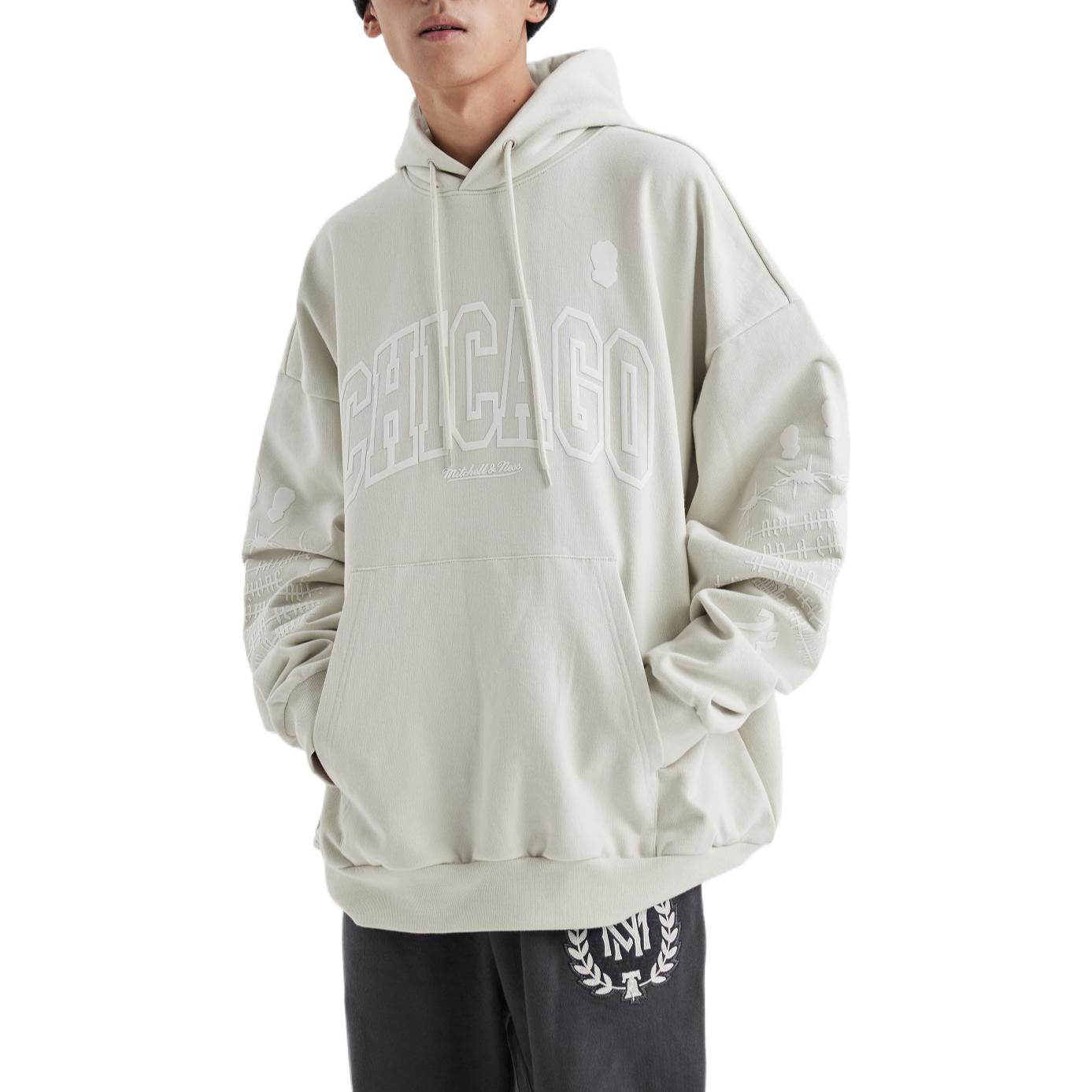 Mitchell & Ness x NBA Chicago Bulls Hoodie 'Grey' MNJYFWF22007-GRAY