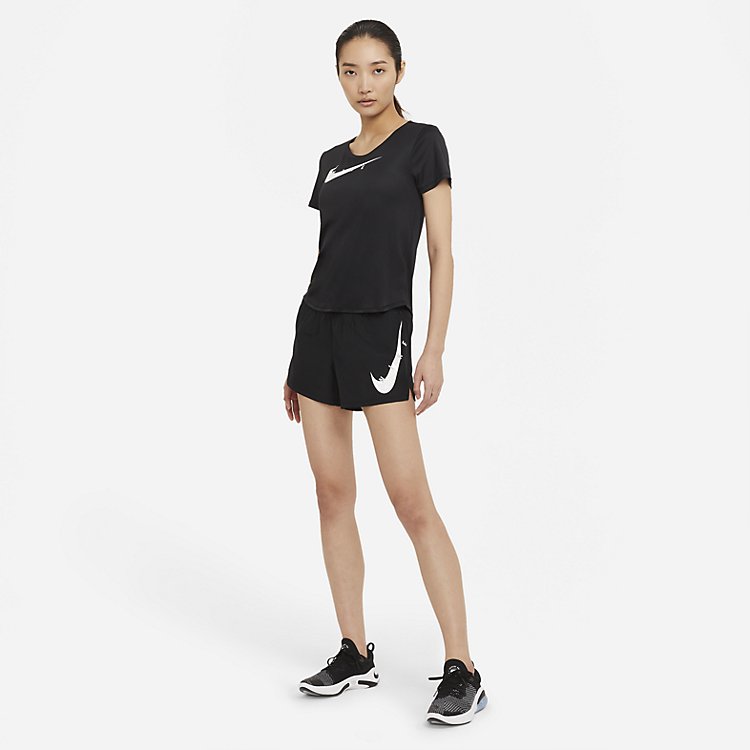 (WMNS) AS W NK SWOOSH Run Short Black CZ9316-010