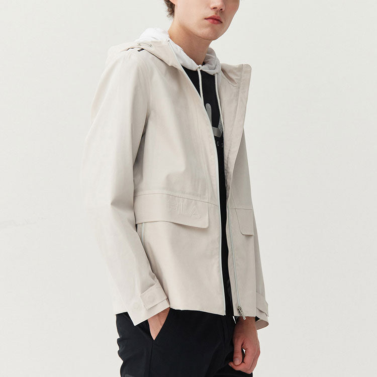 FILA Casual Woven Hooded Jacket White F11M112716F-IV