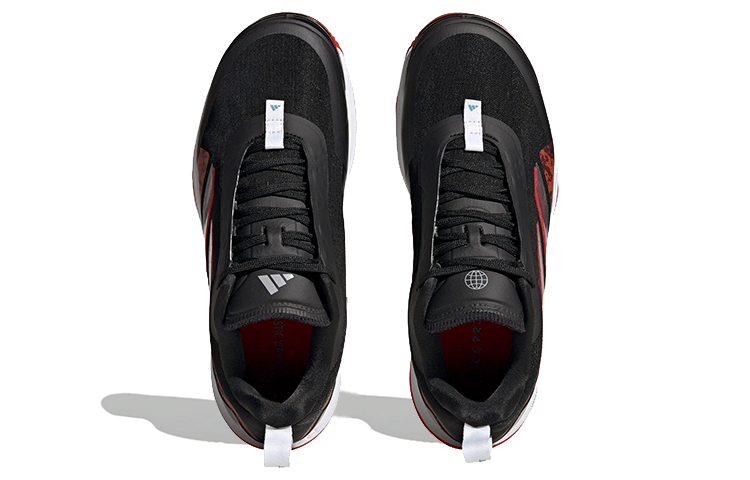 (WMNS) adidas Avacourt Clay Court 'Black Scarlet' HQ8409