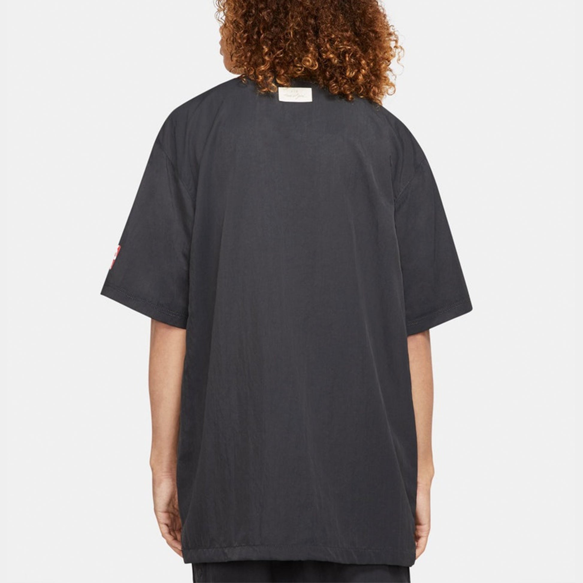 Nike x Fear of God x NBA Crossover Solid Color Loose Short Sleeve Shirt Black CU4686-010
