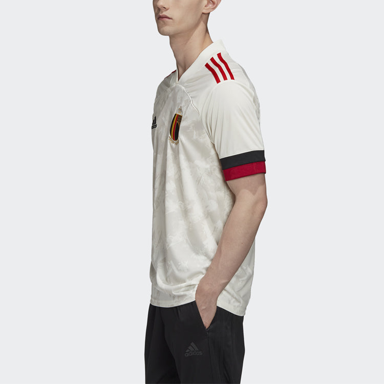 adidas RBFA A JSY Belgium National Team Away Fan Edition Sports Short Sleeve Jersey White EJ8548