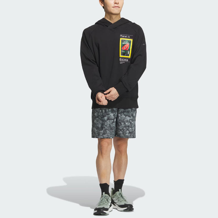 adidas x National Geographic DWR Graphic Hoodie Asia Sizing 'Black' IS9524