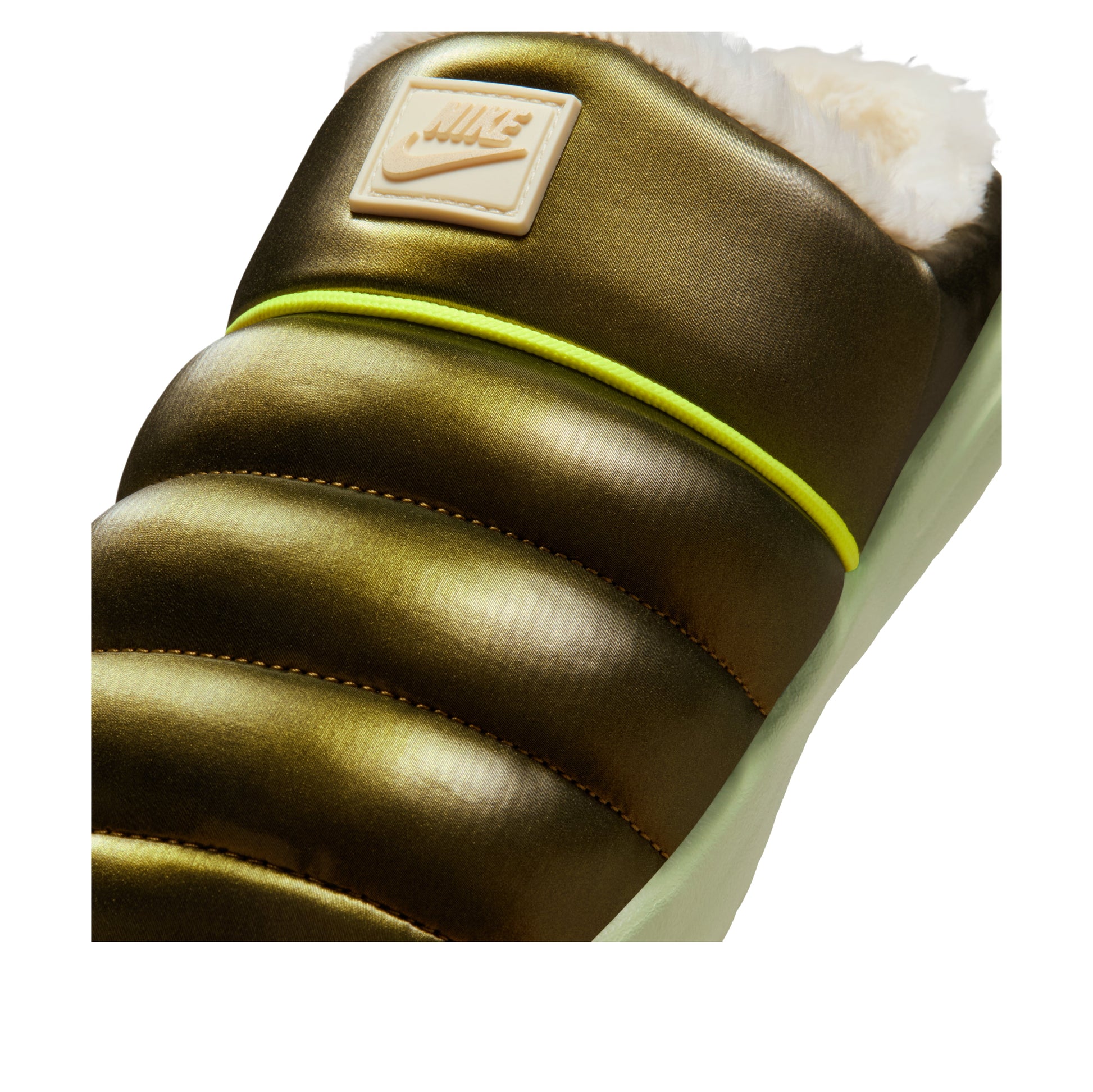 (WMNS) Nike Burrow SE Slides 'Olive Aura Soft Pearl Volt' HV5745-300