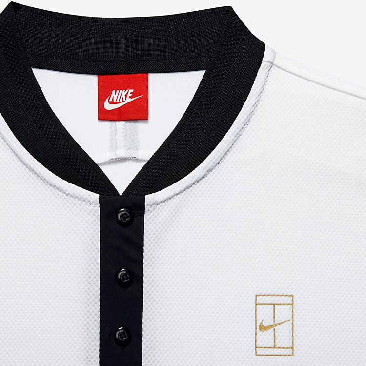 Nike Court Polo Shirt 'White Black' 743996-100