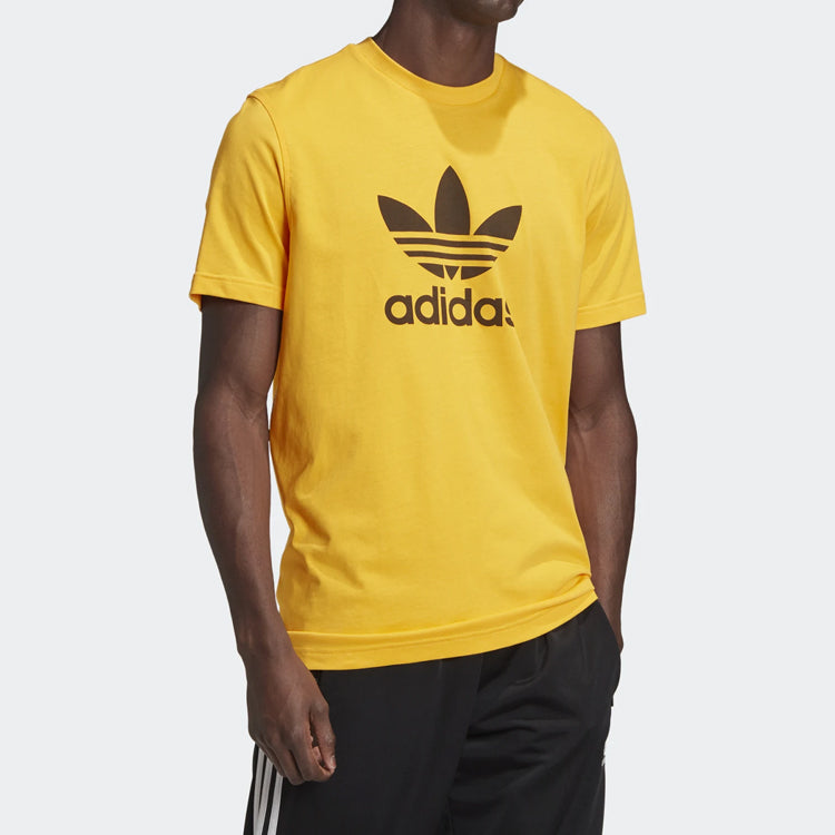 adidas originals TREFOIL T-SHIRT Short Sleeve Gold Color GD9913